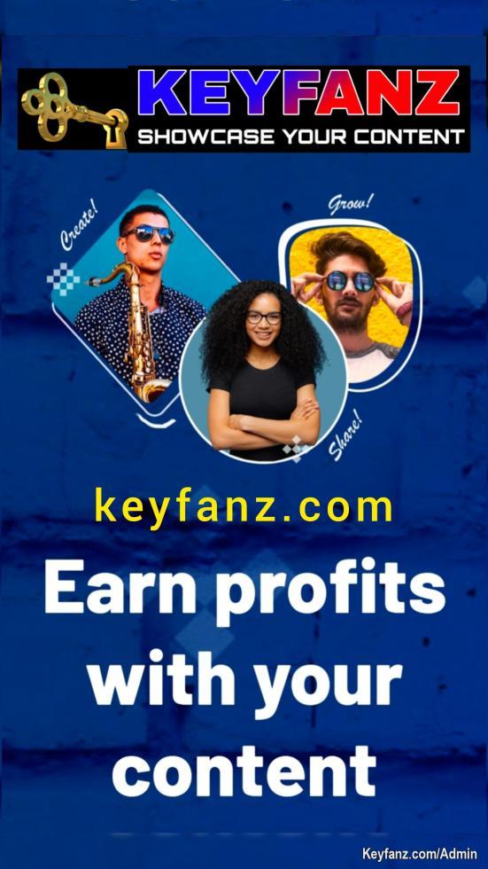 Remember to click become a creator in your profile menu
Follow the other KEYFANZ Profile.
https://keyfanz.com/keyfanz12?ref=1